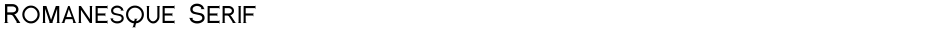 Romanesque SerifDemo