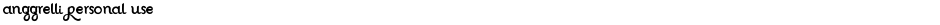 Anggrelli Personal UseDemo