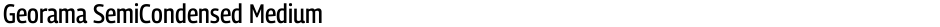 Georama SemiCondensed MediumDemo