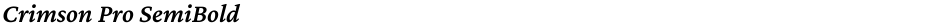 Crimson Pro SemiBoldDemo