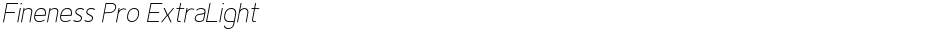 Fineness Pro ExtraLightDemo