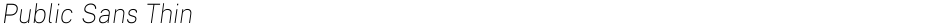 Public Sans ThinDemo