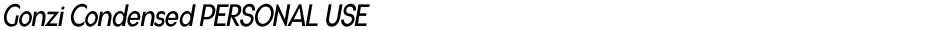 Gonzi Condensed PERSONAL USEDemo