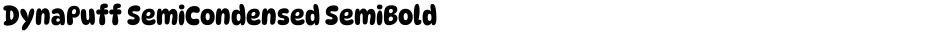 DynaPuff SemiCondensed SemiBoldDemo