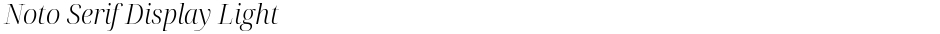 Noto Serif Display LightDemo