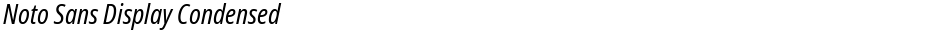 Noto Sans Display CondensedDemo
