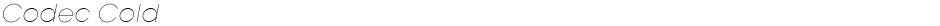 Codec ColdDemo