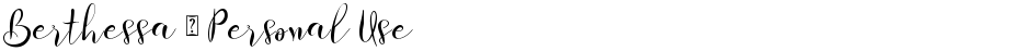 Berthessa - Personal UseDemo