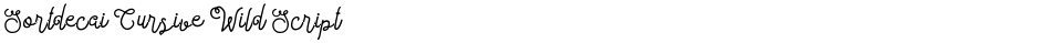 Sortdecai Cursive Wild ScriptDemo