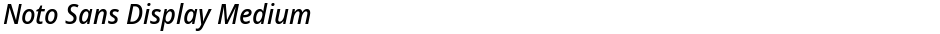 Noto Sans Display MediumDemo