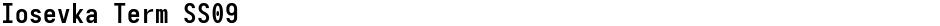 Iosevka Term SS09Demo