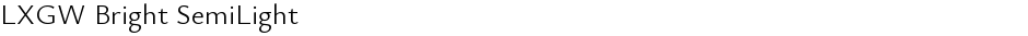 LXGW Bright SemiLightDemo
