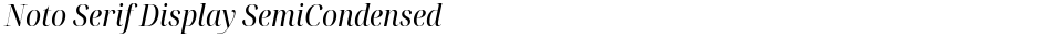 Noto Serif Display SemiCondensedDemo