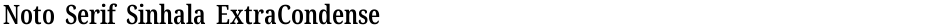 Noto Serif Sinhala ExtraCondensed SemiBoldDemo