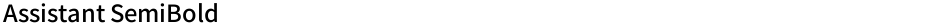 Assistant SemiBoldDemo