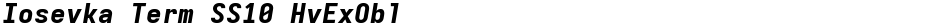 Iosevka Term SS10 HvExOblDemo