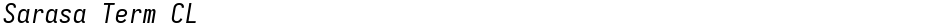 Sarasa Term CLDemo