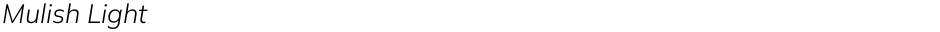 Mulish LightDemo