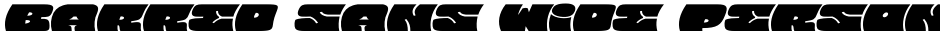 Barred Sans Wide PERSONAL USEDemo