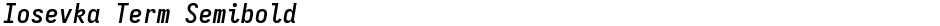 Iosevka Term SemiboldDemo