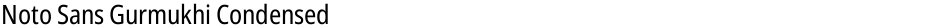 Noto Sans Gurmukhi CondensedDemo