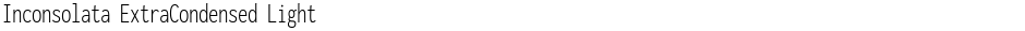 Inconsolata ExtraCondensed LightDemo
