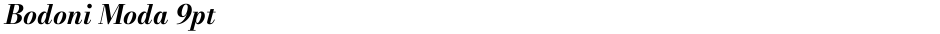 Bodoni Moda 9ptDemo