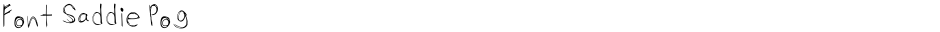 Font Saddie PogDemo