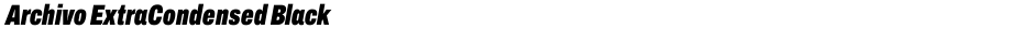Archivo ExtraCondensed BlackDemo