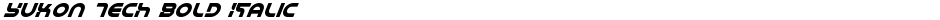 Yukon Tech Bold ItalicDemo
