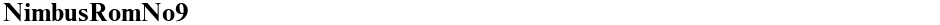 NimbusRomNo9Demo