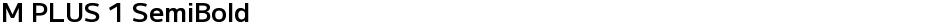 M PLUS 1 SemiBoldDemo