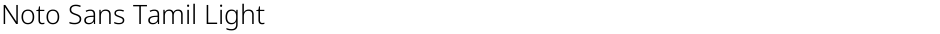 Noto Sans Tamil LightDemo