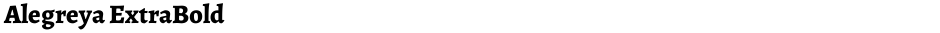 Alegreya ExtraBoldDemo