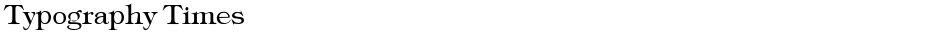 Typography TimesDemo
