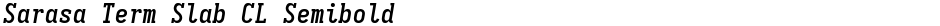 Sarasa Term Slab CL SemiboldDemo