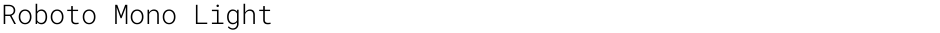 Roboto Mono LightDemo