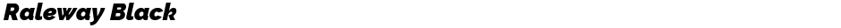 Raleway BlackDemo