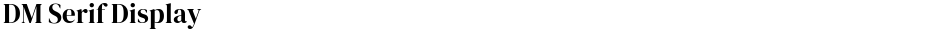 DM Serif DisplayDemo