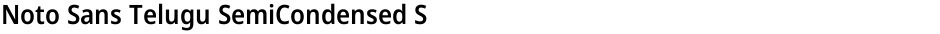 Noto Sans Telugu SemiCondensed SemiBoldDemo