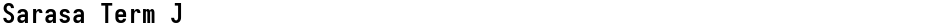 Sarasa Term JDemo