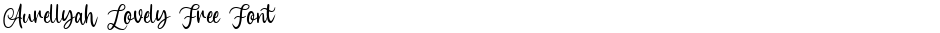 Aurellyah Lovely Free FontDemo