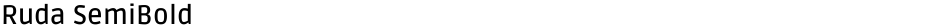 Ruda SemiBoldDemo