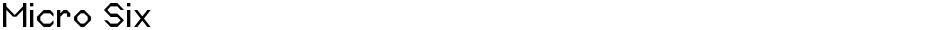 Micro SixDemo