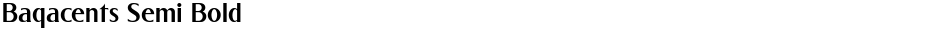 Baqacents Semi BoldDemo