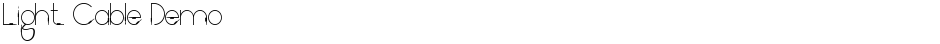 Light Cable DemoDemo