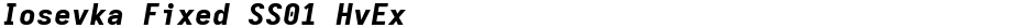 Iosevka Fixed SS01 HvExDemo