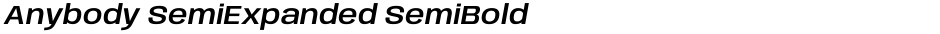 Anybody SemiExpanded SemiBoldDemo