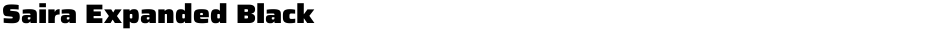 Saira Expanded BlackDemo