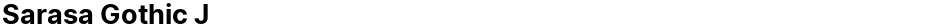 Sarasa Gothic JDemo